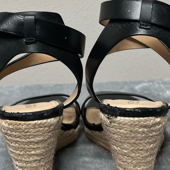 Michael Kors Black Wedge Sandals - Picture 7 of 8